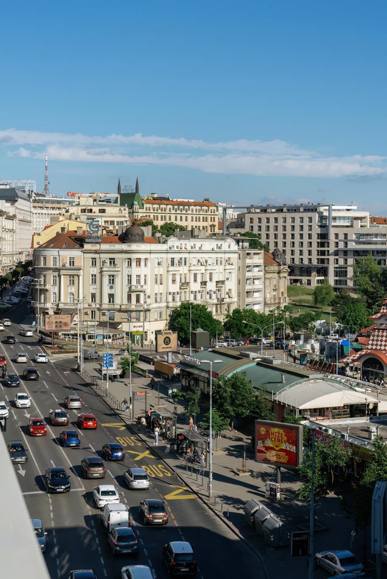 Roof Shelter City View Old Town Renovated Belgrad Exterior foto