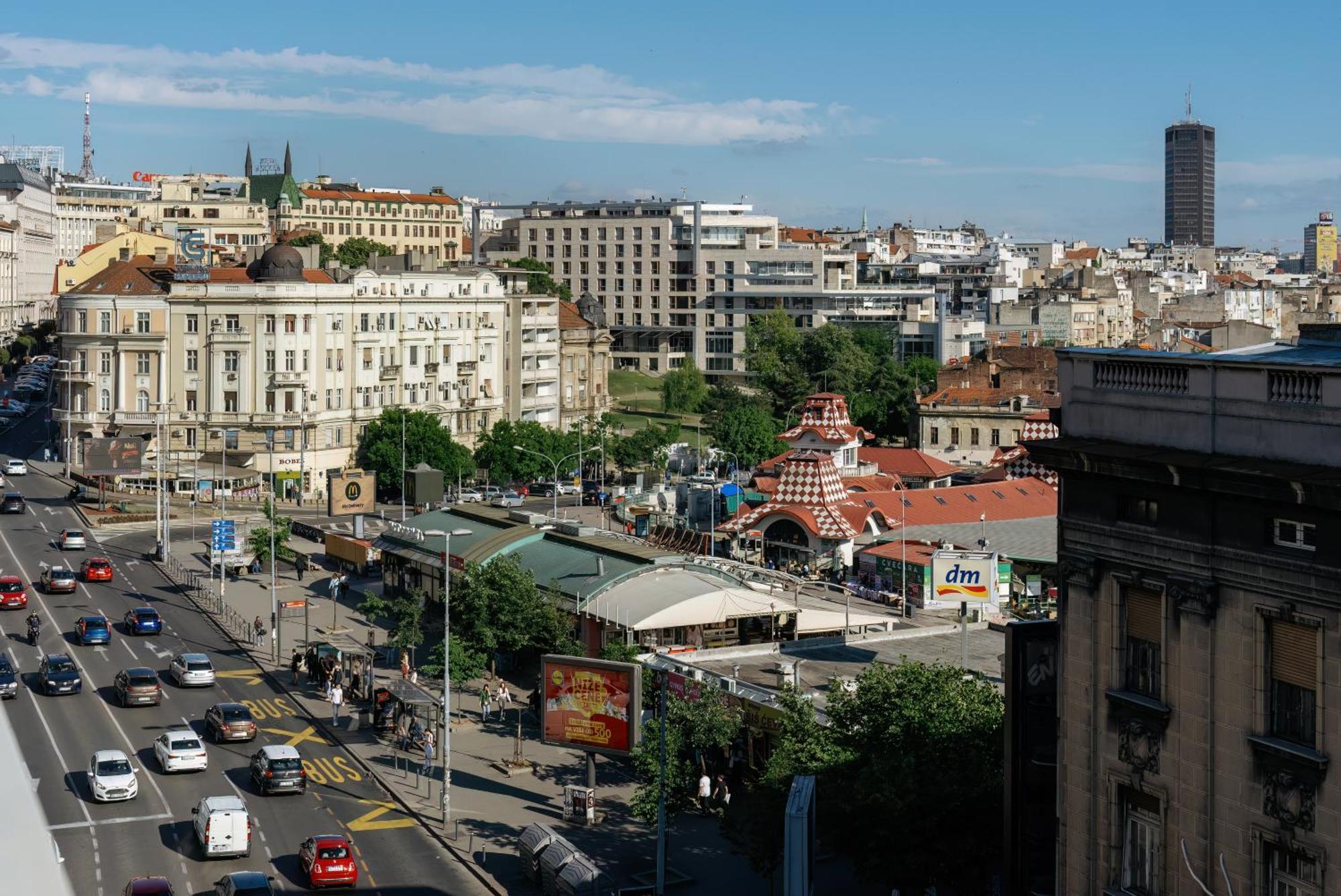 Roof Shelter City View Old Town Renovated Belgrad Exterior foto